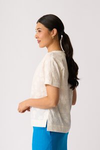 Oh Three Boxy Step Hem Top