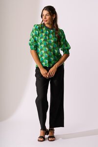 Oh Three Wide Leg Contrast Stitch Pant