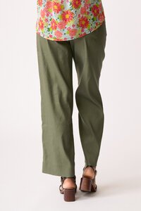 Oh Three Wide Leg Contrast Stitch Pant