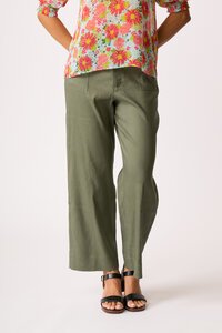 Oh Three Wide Leg Contrast Stitch Pant