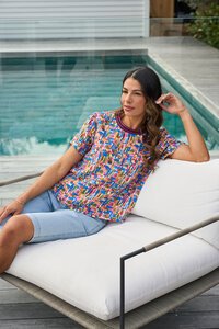 Foil Rib Vibes Top