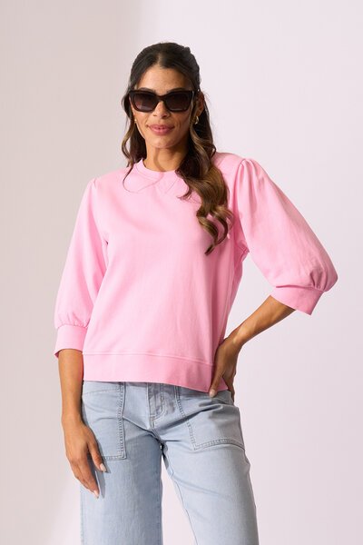 Memo Sleeve Detail Sweatshirt-shop-by-style-Hello Cyril.