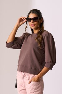 Memo Sleeve Detail Sweatshirt