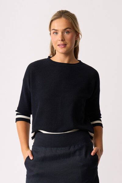 Oh Three Contrast Rib Jumper-shop-by-style-Hello Cyril.