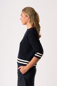 Oh Three Contrast Rib Jumper