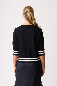 Oh Three Contrast Rib Jumper