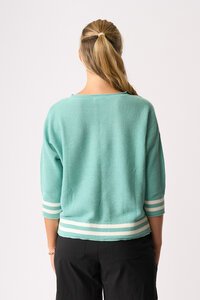 Oh Three Contrast Rib Jumper
