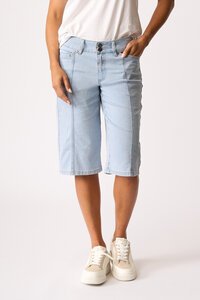 Memo Denim Panel Shorts