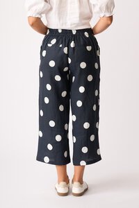 Foil Wide Leg Cropped Trousers