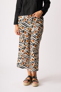Foil Wide Leg Cropped Trousers