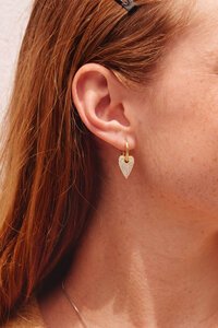 Edblad Amore Sparkle Large Gold Hoops Earrings