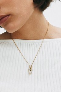 Edblad Amore Sparkle Large Gold Necklace