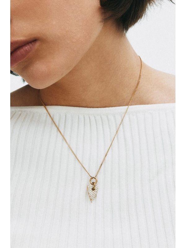Edblad Amore Sparkle Large Gold Necklace