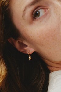 Edblad Moonrave Small Gold Hoops Earrings