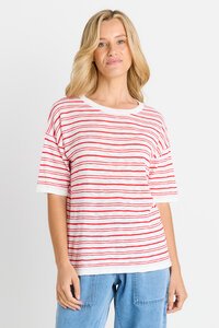 Betty Basics Eleni Knit Stripe Tee