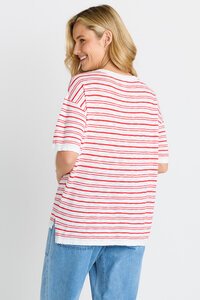 Betty Basics Eleni Knit Stripe Tee