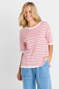 Betty Basics Eleni Knit Stripe Tee