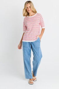 Betty Basics Eleni Knit Stripe Tee