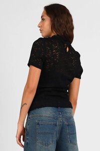 Storm High Neck Lace Top