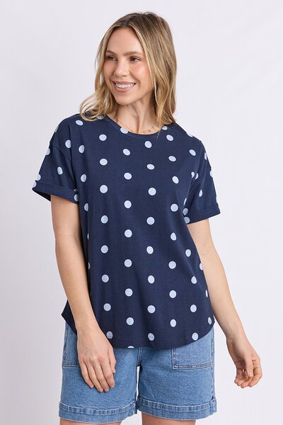 Elm Maddy Spot Tee-shop-by-style-Hello Cyril.