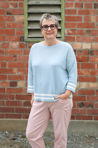 Oh Three Contrast Rib Jumper