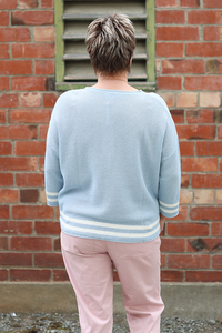 Oh Three Contrast Rib Jumper