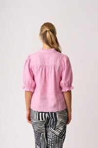 Foil Ruffle Up Top