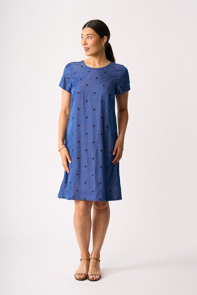 Oh Three Spot On A Line Dress-knee-length-dresses-Hello Cyril.