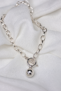 SHE Jewellery Halo Drop Necklace