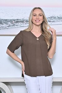 La Mode Open Layered Top