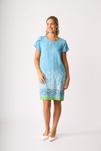 Foil Tulip Sleeve Dress