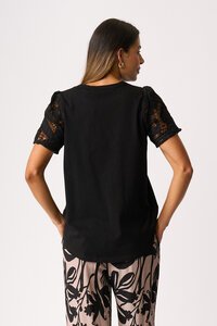 Memo Contrast Sleeve Top