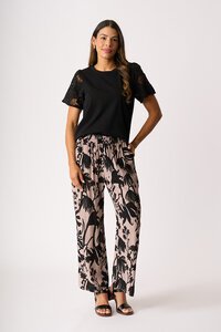 Memo Contrast Sleeve Top