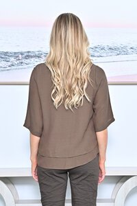 La Mode 3-4 Sleeve Layered Top