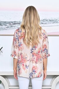 La Mode Floral Cotton Shirt
