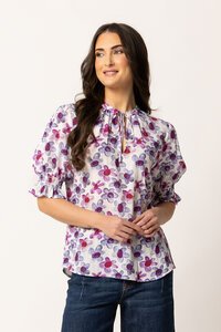 Leila + Luca Violet Bloom Honey Blouse