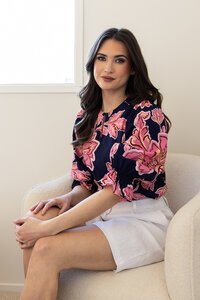 Leila + Luca Pink Petal Fleur Top