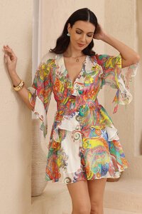 Iris Maxi Camille Ruffle Dress