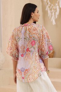 Iris Maxi Odette Damask Top