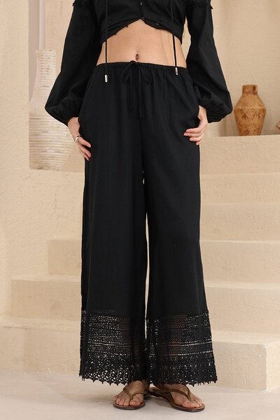 Iris Maxi Delphine Lace Hem Pant-hc-new-Hello Cyril.