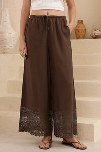 Iris Maxi Delphine Lace Hem Pant