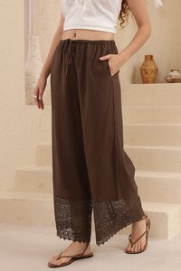 Iris Maxi Delphine Lace Hem Pant