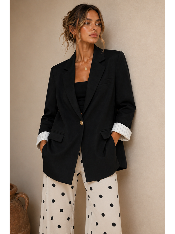 Smaibulun Pinstripe Lining Blazer