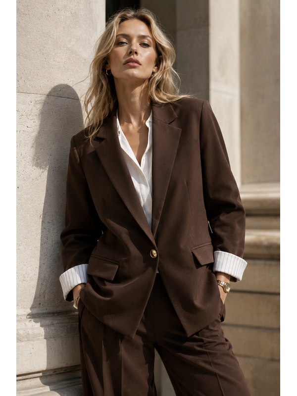 Smaibulun Pinstripe Lining Blazer