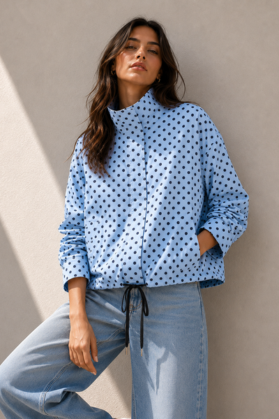 Smaibulun Polka Dot Spray Jacket-hc-new-Hello Cyril.