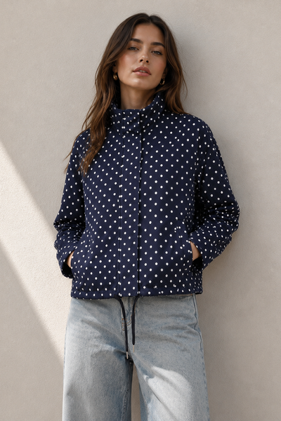 Smaibulun Polka Dot Spray Jacket-hc-new-Hello Cyril.