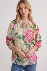 Sambara Floral 3-4 Sleeves Top