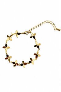 Tiger Tree Gold Flower Garland Bracelet