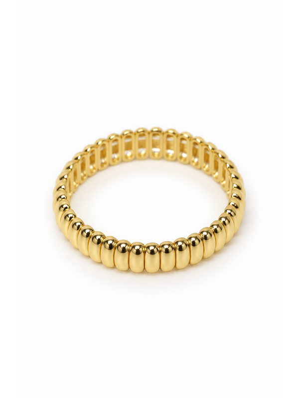 Tiger Tree Gold Curve Bracelet