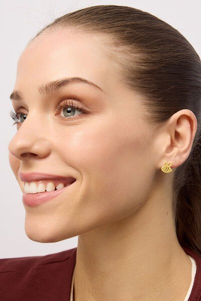 Tiger Tree Yellow Bee Stud Earrings-hc-shop-by-style-Hello Cyril.